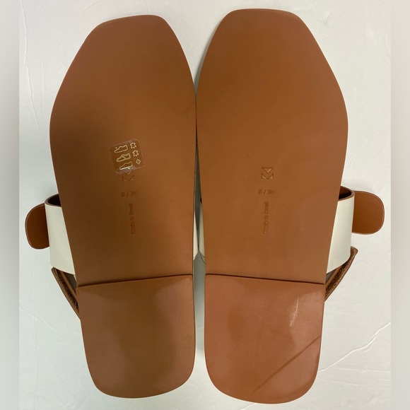 Mercedes Castillo Women’s Cream ADRIA  Napa Thong  LEATHER FLAT SANDAL 8/38 - Picture 12 of 15